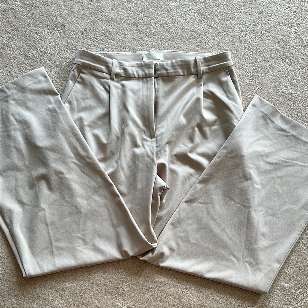 H&M Tan Wide Leg Pants